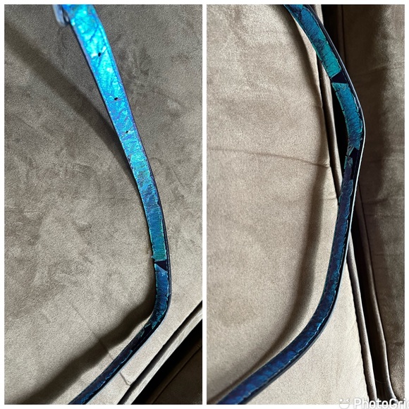 Rare NWOT Rebecca Minkoff Hudson Moto Iridescent Crossbody Shoulder Bag Purse - Picture 15 of 16